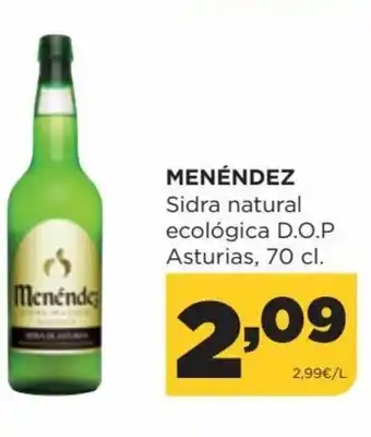 Alimerka Menéndez Sida natural ecológica D.O.P Asturias, 70cl oferta