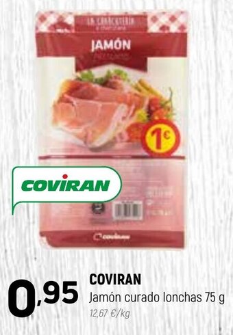 Coviran Coviran Jamón curado lonchas 75g oferta