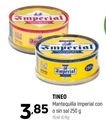 Coviran Tineo Mantequilla Imperial con o sin sal 250g oferta