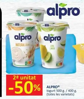 SPAR Alpro logurt 500g oferta
