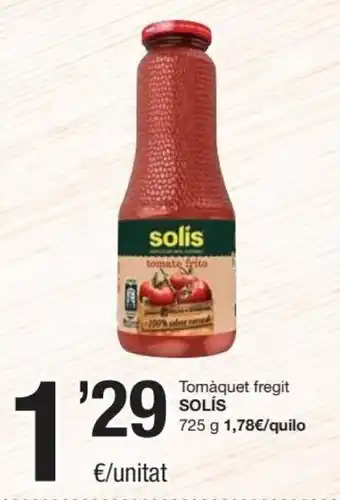 SPAR Solis Tomáquet fregit 725g oferta
