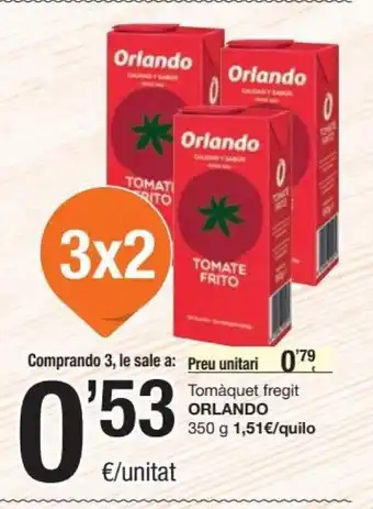 SPAR Orlando Tomáquet fregit 350g oferta