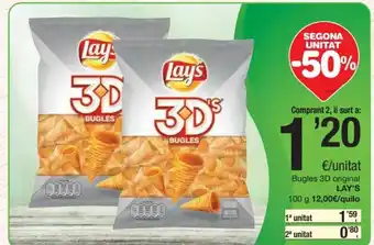 SPAR Lay's Bugles 3D original 100g oferta