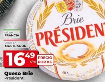 Maxi Dia Queso brie président oferta