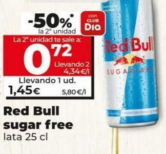 Maxi Dia Bebida energética red bull oferta