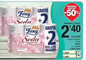 SPAR Foxy Paper higienic Seda oferta