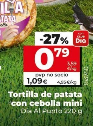 Dia Tortilla de patatas dia oferta