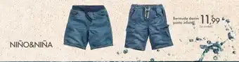 Carrefour Bermuda denim punto infantil oferta