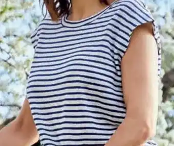 Carrefour Camiseta nudo lino mujer oferta