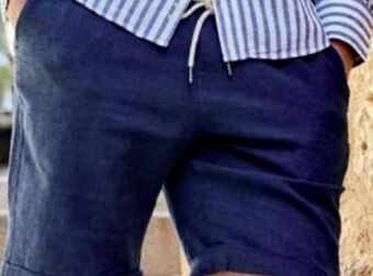 Carrefour Bermuda jogger lino hombre oferta