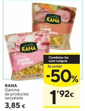 Caprabo Pasta rana oferta