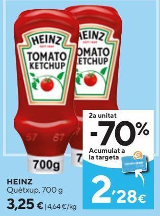 Caprabo Ketchup heinz oferta