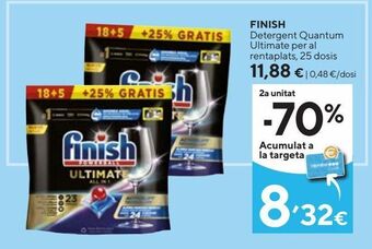 Caprabo Detergente lavavajillas finish oferta