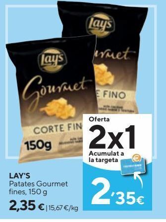 Caprabo Patatas fritas lay's oferta