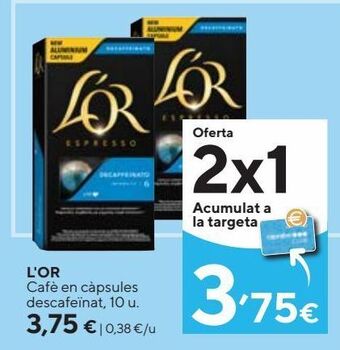 Caprabo Cápsulas de café l'or oferta
