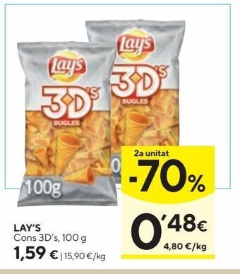Caprabo Patatas chips lay's oferta