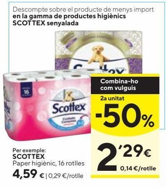 Caprabo Papel higiénico scottex oferta
