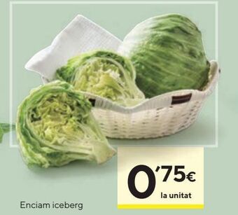 Caprabo Lechuga iceberg oferta