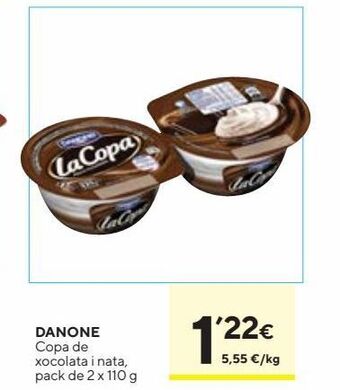 Caprabo Copa chocolate danone oferta