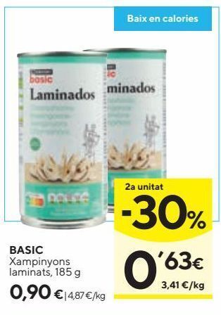 Caprabo Champiñones laminados basic oferta