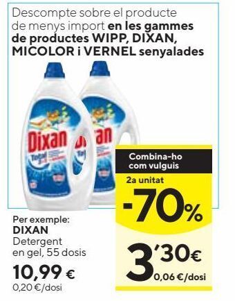 Caprabo Detergente gel dixan oferta
