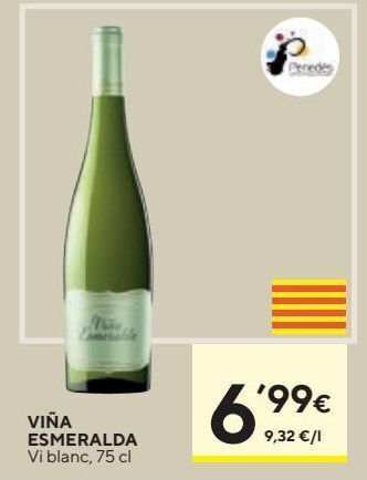 Caprabo Vino blanco viña esmeralda oferta