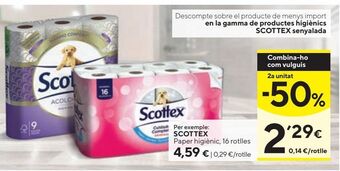 Caprabo Papel higiénico scottex oferta