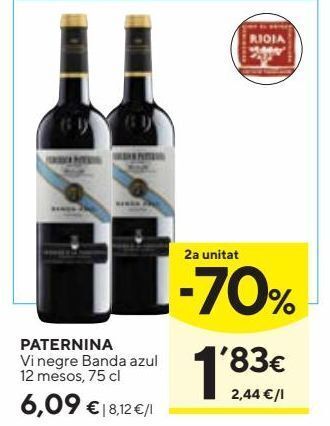 Caprabo Vino tinto paternina oferta
