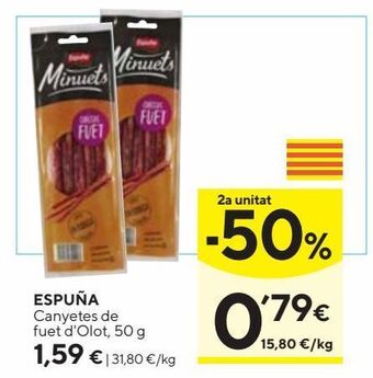 Caprabo Fuet espuña oferta
