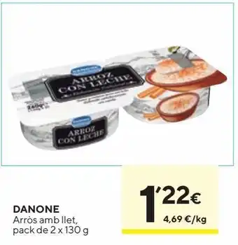 Caprabo Arroz con leche danone oferta