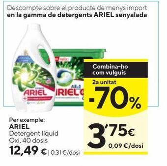 Caprabo Detergente ariel oferta
