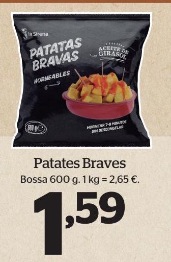 La Sirena Patatas bravas oferta