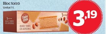 La Sirena Helado de turrón oferta