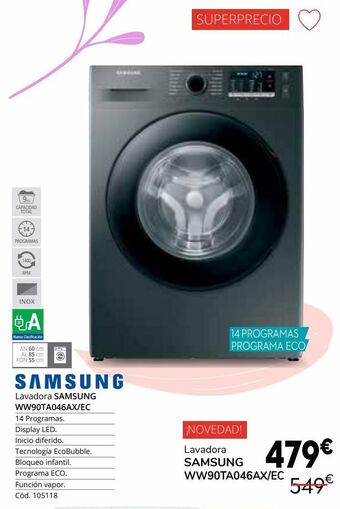 Conforama Lavadora samsung oferta