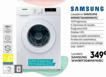Conforama Lavadora samsung oferta