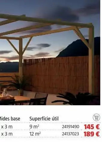 Bauhaus Pérgola de madera oferta
