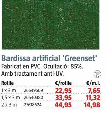 Bauhaus Malla de ocultación oferta