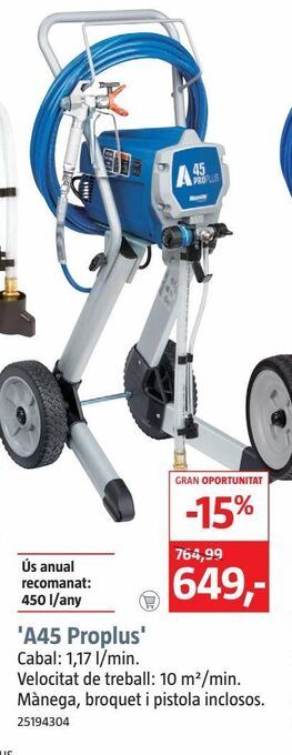 Bauhaus Pistola de pintura graco oferta