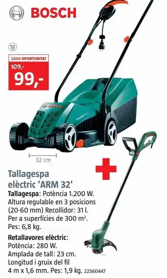 Bauhaus Cortacésped bosch oferta