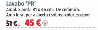 Bauhaus Lavabo oferta