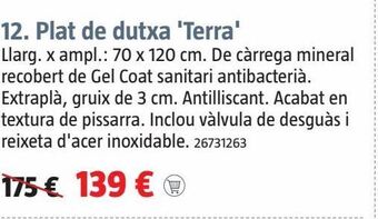 Bauhaus Plato de ducha oferta