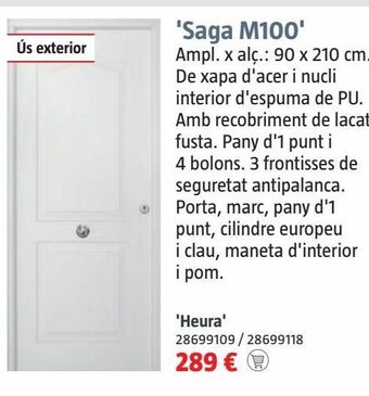 Bauhaus Puerta de entrada oferta