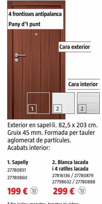 Bauhaus Puerta de entrada oferta