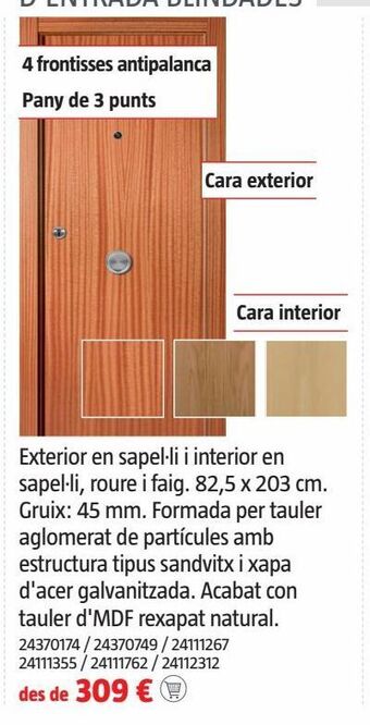Bauhaus Puerta de entrada oferta