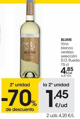 Eroski Blume vino blanco verdejo selección d.o. rueda oferta
