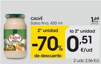 Eroski Calvé salsa fina oferta