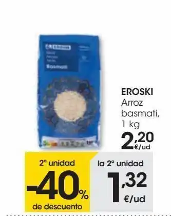 Eroski Eroski arroz basmati oferta