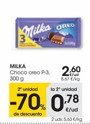 Eroski Milka choco oreo p-3 oferta