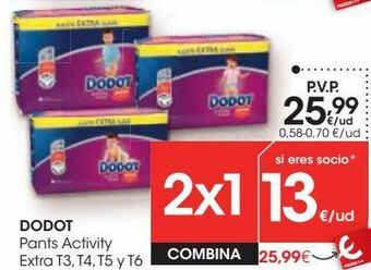 Eroski Dodot pants activity extra oferta