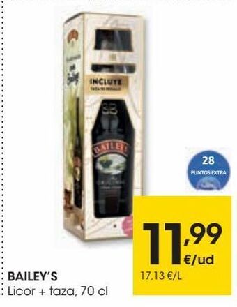 Eroski Bailey´s licor + taza oferta